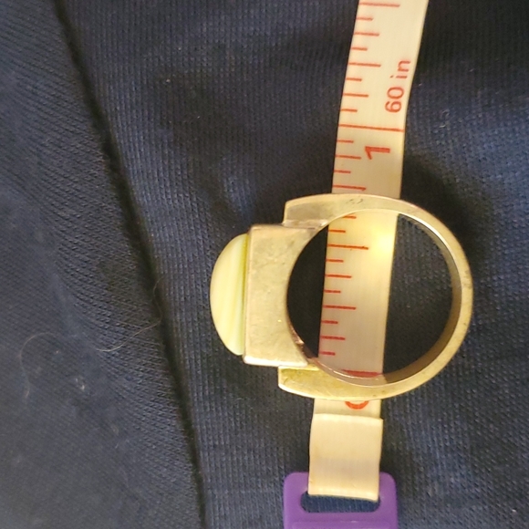 Silpada Ring sz 7, Sterling Silver 925 & Light green, Square Mother of Pearl - Picture 5 of 6